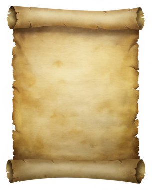Altın kahverengi lekeli ve kıvrımlı parşömen dokusu, ortaçağ haritaları, fantezi sanat eserleri ve klasik tasarım projeleri için mükemmel..