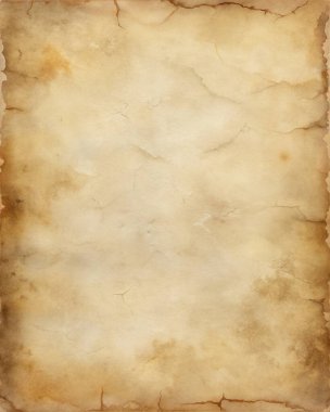 Fildişi ve ten rengi soluk mürekkep lekeli eskimiş parşömen dokusu, eski el yazması tasarımı, eski dokümanlar ve antika projeler için mükemmel..
