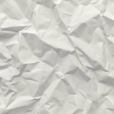 Koyu beyaz buruşuk kağıt dokusu, editörel düzenler, modern posterler ve yaratıcı grafik tasarım projeleri için mükemmel..