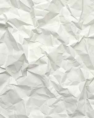 Koyu beyaz buruşuk kağıt dokusu, editörel düzenler, modern posterler ve yaratıcı grafik tasarım projeleri için mükemmel..