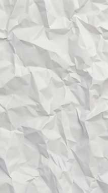 Koyu beyaz buruşuk kağıt dokusu, editörel düzenler, modern posterler ve yaratıcı grafik tasarım projeleri için mükemmel..