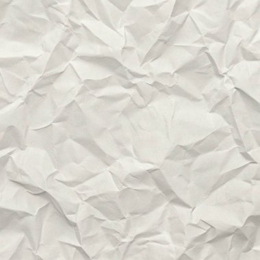 Koyu beyaz buruşuk kağıt dokusu, editörel düzenler, modern posterler ve yaratıcı grafik tasarım projeleri için mükemmel..