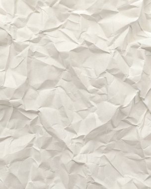 Koyu beyaz buruşuk kağıt dokusu, editörel düzenler, modern posterler ve yaratıcı grafik tasarım projeleri için mükemmel..