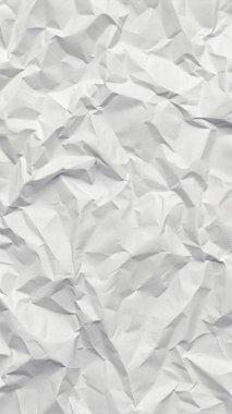 Koyu beyaz buruşuk kağıt dokusu, editörel düzenler, modern posterler ve yaratıcı grafik tasarım projeleri için mükemmel..