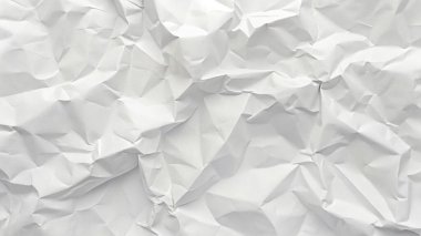 Koyu beyaz buruşuk kağıt dokusu, editörel düzenler, modern posterler ve yaratıcı grafik tasarım projeleri için mükemmel..