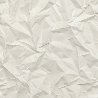 Koyu beyaz buruşuk kağıt dokusu, editörel düzenler, modern posterler ve yaratıcı grafik tasarım projeleri için mükemmel..