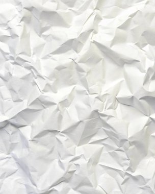 Koyu beyaz buruşuk kağıt dokusu, editörel düzenler, modern posterler ve yaratıcı grafik tasarım projeleri için mükemmel..