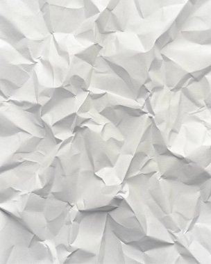 Koyu beyaz buruşuk kağıt dokusu, editörel düzenler, modern posterler ve yaratıcı grafik tasarım projeleri için mükemmel..