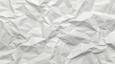 Koyu beyaz buruşuk kağıt dokusu, editörel düzenler, modern posterler ve yaratıcı grafik tasarım projeleri için mükemmel..