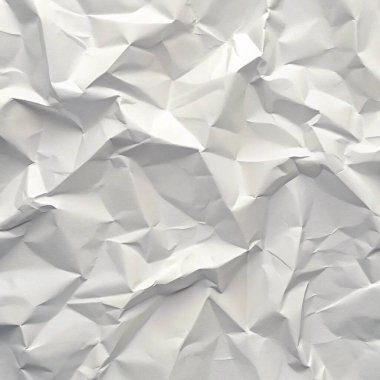 Koyu beyaz buruşuk kağıt dokusu, editörel düzenler, modern posterler ve yaratıcı grafik tasarım projeleri için mükemmel..