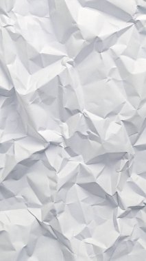 Koyu beyaz buruşuk kağıt dokusu, editörel düzenler, modern posterler ve yaratıcı grafik tasarım projeleri için mükemmel..