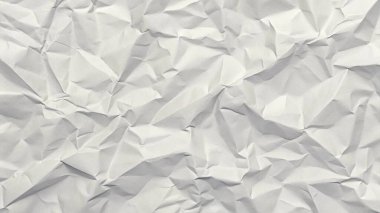 Koyu beyaz buruşuk kağıt dokusu, editörel düzenler, modern posterler ve yaratıcı grafik tasarım projeleri için mükemmel..