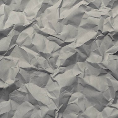 Gri kırışıklıklar ve gölgeli buruşuk kağıt dokusu, grunge markalaşması, kenar posterler ve alternatif tasarım projeleri için mükemmel..