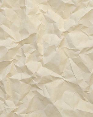 Soluk fildişi kıvrımlı doğal buruşuk kağıt dokusu, rustik ambalajlar, antika kırtasiyeler ve el yapımı el yapımı tasarımı projeler için mükemmel..