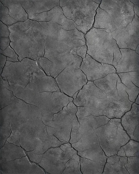 Gri ve kömür tonlarında derin çatlaklar olan sert beton dokusu, vahşi posterler, endüstriyel tasarım ve kentsel altyapı için mükemmel..