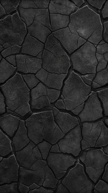 Kırık taş desenli koyu siyah doku, grunge posterleri, keskin sanat eserleri ve cesur şehir tasarım projeleri için mükemmel..