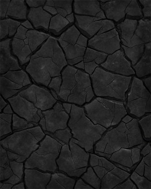 Kırık taş desenli koyu siyah doku, grunge posterleri, keskin sanat eserleri ve cesur şehir tasarım projeleri için mükemmel..