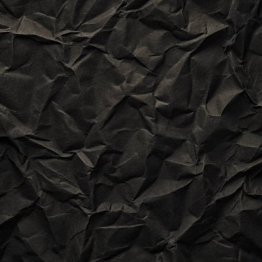 Buruşuk kağıt kırışıklıkları olan şık siyah doku, editör tasarımı için mükemmel, modern posterler, ve yaratıcı grafik projeleri.