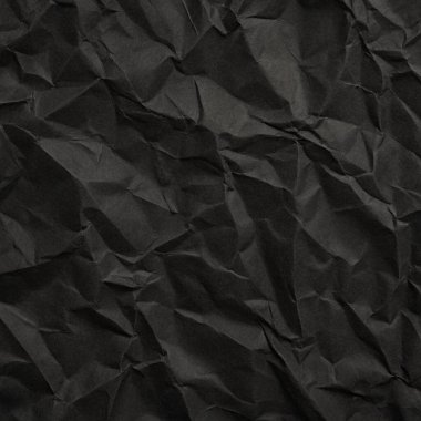 Buruşuk kağıt kırışıklıkları olan şık siyah doku, editör tasarımı için mükemmel, modern posterler, ve yaratıcı grafik projeleri.