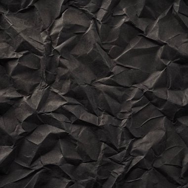 Buruşuk kağıt kırışıklıkları olan şık siyah doku, editör tasarımı için mükemmel, modern posterler, ve yaratıcı grafik projeleri.