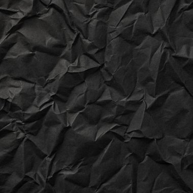 Buruşuk kağıt kırışıklıkları olan şık siyah doku, editör tasarımı için mükemmel, modern posterler, ve yaratıcı grafik projeleri.