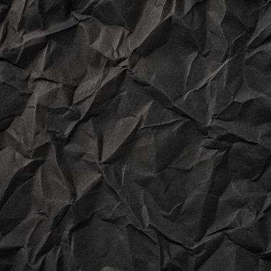 Buruşuk kağıt kırışıklıkları olan şık siyah doku, editör tasarımı için mükemmel, modern posterler, ve yaratıcı grafik projeleri.