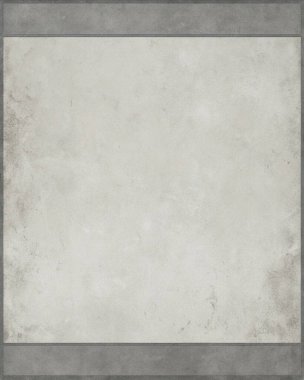 Koyu gri ve tozlu beyaz kenarları olan basit, temiz bir beton doku arka planında merkezde sınırlandırılmış boş bir alan, endüstriyel markalaşma, kentsel posterler, ambalajlama ve modern yerleşimler için mükemmel. Bu dayanıklı ve yıpranmış surfa