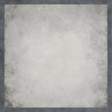 Koyu gri ve tozlu beyaz kenarları olan basit, temiz bir beton doku arka planında merkezde sınırlandırılmış boş bir alan, endüstriyel markalaşma, kentsel posterler, ambalajlama ve modern yerleşimler için mükemmel. Bu dayanıklı ve yıpranmış surfa