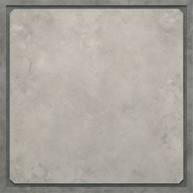 Koyu gri ve tozlu beyaz kenarları olan basit, temiz bir beton doku arka planında merkezde sınırlandırılmış boş bir alan, endüstriyel markalaşma, kentsel posterler, ambalajlama ve modern yerleşimler için mükemmel. Bu dayanıklı ve yıpranmış surfa