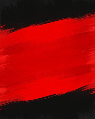 Kalın kırmızı ve siyah fırça darbelerine sahip basit, temiz bir boya dokusu, merkezde sınırlandırılmış boş bir alan, soyut sanat kapakları, modern posterler, yaratıcı yerleşimler ve anlamlı markalaşma için mükemmel. Bu sanatsal yüzey 