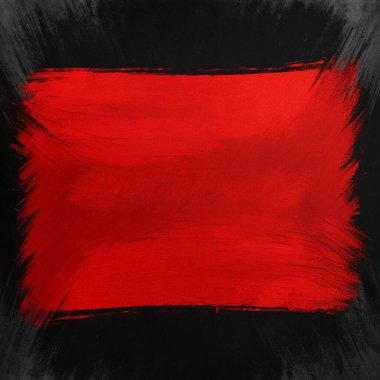 Kalın kırmızı ve siyah fırça darbelerine sahip basit, temiz bir boya dokusu, merkezde sınırlandırılmış boş bir alan, soyut sanat kapakları, modern posterler, yaratıcı yerleşimler ve anlamlı markalaşma için mükemmel. Bu sanatsal yüzey 