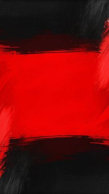 Kalın kırmızı ve siyah fırça darbelerine sahip basit, temiz bir boya dokusu, merkezde sınırlandırılmış boş bir alan, soyut sanat kapakları, modern posterler, yaratıcı yerleşimler ve anlamlı markalaşma için mükemmel. Bu sanatsal yüzey 