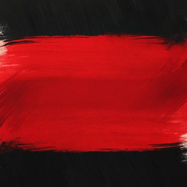 Kalın kırmızı ve siyah fırça darbelerine sahip basit, temiz bir boya dokusu, merkezde sınırlandırılmış boş bir alan, soyut sanat kapakları, modern posterler, yaratıcı yerleşimler ve anlamlı markalaşma için mükemmel. Bu sanatsal yüzey 