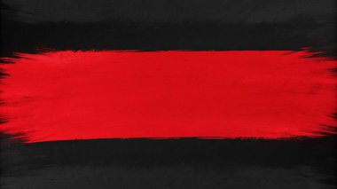 Kalın kırmızı ve siyah fırça darbelerine sahip basit, temiz bir boya dokusu, merkezde sınırlandırılmış boş bir alan, soyut sanat kapakları, modern posterler, yaratıcı yerleşimler ve anlamlı markalaşma için mükemmel. Bu sanatsal yüzey 