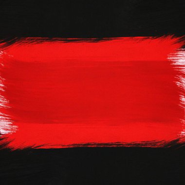 Kalın kırmızı ve siyah fırça darbelerine sahip basit, temiz bir boya dokusu, merkezde sınırlandırılmış boş bir alan, soyut sanat kapakları, modern posterler, yaratıcı yerleşimler ve anlamlı markalaşma için mükemmel. Bu sanatsal yüzey 