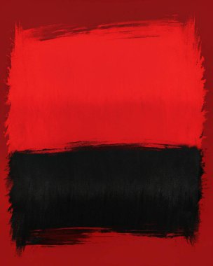 Kalın kırmızı ve siyah fırça darbelerine sahip basit, temiz bir boya dokusu, merkezde sınırlandırılmış boş bir alan, soyut sanat kapakları, modern posterler, yaratıcı yerleşimler ve anlamlı markalaşma için mükemmel. Bu sanatsal yüzey 