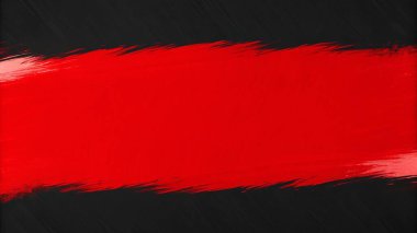 Kalın kırmızı ve siyah fırça darbelerine sahip basit, temiz bir boya dokusu, merkezde sınırlandırılmış boş bir alan, soyut sanat kapakları, modern posterler, yaratıcı yerleşimler ve anlamlı markalaşma için mükemmel. Bu sanatsal yüzey 