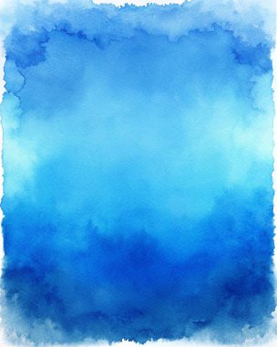 Basit, temiz bir suluboya dokusu, deniz mavisi ve gökyüzü mavisi renkleri, merkezinde sınır çizilmiş boş bir alan, okyanus temalı posterler, sahil markalaştırma, sanatsal tasarım ve yaratıcı paketleme için mükemmel. Bu pürüzsüz...