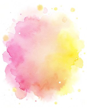 Pembe ve sarı damlacıklar serpiştirilmiş basit, temiz bir suluboya doku arka planı, merkezinde sınır çizilmiş boş bir alan, oyuncu yerleşimler, yaratıcı posterler, eğlenceli ambalajlar ve modern markalaşma için mükemmel. Bu canlı ve sanatsal sörf