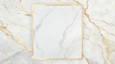 Zarif beyaz ve altın damarlara sahip basit, temiz bir mermer dokuya sahip, merkezde sınırlandırılmış boş bir alan, lüks markalaşma, üst düzey ambalaj, modern davetiyeler ve premium kırtasiye malzemeleri için mükemmel. Bu rafine mermer tasarımı