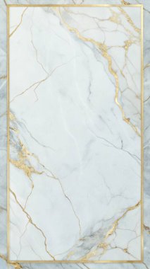 Zarif beyaz ve altın damarlara sahip basit, temiz bir mermer dokuya sahip, merkezde sınırlandırılmış boş bir alan, lüks markalaşma, üst düzey ambalaj, modern davetiyeler ve premium kırtasiye malzemeleri için mükemmel. Bu rafine mermer tasarımı