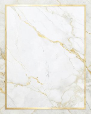 Zarif beyaz ve altın damarlara sahip basit, temiz bir mermer dokuya sahip, merkezde sınırlandırılmış boş bir alan, lüks markalaşma, üst düzey ambalaj, modern davetiyeler ve premium kırtasiye malzemeleri için mükemmel. Bu rafine mermer tasarımı