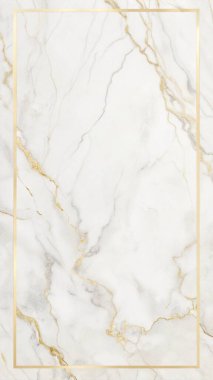 Zarif beyaz ve altın damarlara sahip basit, temiz bir mermer dokuya sahip, merkezde sınırlandırılmış boş bir alan, lüks markalaşma, üst düzey ambalaj, modern davetiyeler ve premium kırtasiye malzemeleri için mükemmel. Bu rafine mermer tasarımı