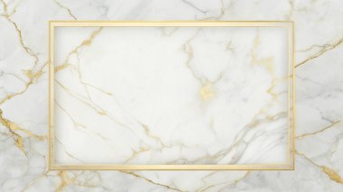 Zarif beyaz ve altın damarlara sahip basit, temiz bir mermer dokuya sahip, merkezde sınırlandırılmış boş bir alan, lüks markalaşma, üst düzey ambalaj, modern davetiyeler ve premium kırtasiye malzemeleri için mükemmel. Bu rafine mermer tasarımı