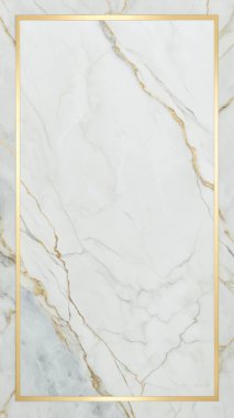 Zarif beyaz ve altın damarlara sahip basit, temiz bir mermer dokuya sahip, merkezde sınırlandırılmış boş bir alan, lüks markalaşma, üst düzey ambalaj, modern davetiyeler ve premium kırtasiye malzemeleri için mükemmel. Bu rafine mermer tasarımı