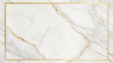 Zarif beyaz ve altın damarlara sahip basit, temiz bir mermer dokuya sahip, merkezde sınırlandırılmış boş bir alan, lüks markalaşma, üst düzey ambalaj, modern davetiyeler ve premium kırtasiye malzemeleri için mükemmel. Bu rafine mermer tasarımı