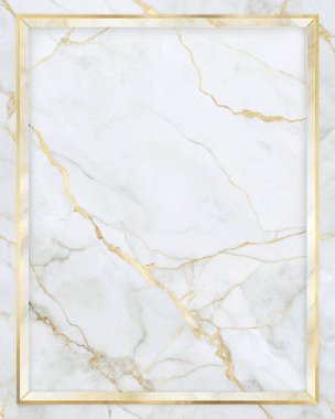 Zarif beyaz ve altın damarlara sahip basit, temiz bir mermer dokuya sahip, merkezde sınırlandırılmış boş bir alan, lüks markalaşma, üst düzey ambalaj, modern davetiyeler ve premium kırtasiye malzemeleri için mükemmel. Bu rafine mermer tasarımı