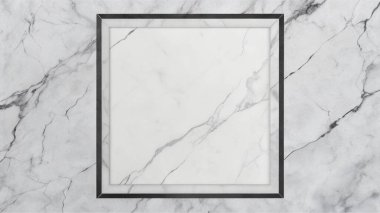Kalın siyah ve gümüş çizgilere sahip basit, temiz mermer bir arka plan, merkezinde sınır olan boş bir alan, modern ambalajlama, lüks markalaşma, gösterişli kırtasiye ve şık dijital yerleşimler için mükemmel. Bu çağdaş mermer tasarımı