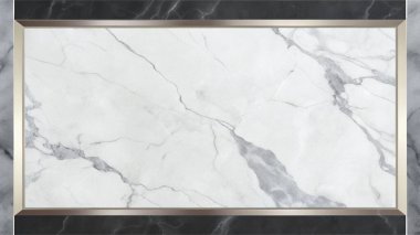 Kalın siyah ve gümüş çizgilere sahip basit, temiz mermer bir arka plan, merkezinde sınır olan boş bir alan, modern ambalajlama, lüks markalaşma, gösterişli kırtasiye ve şık dijital yerleşimler için mükemmel. Bu çağdaş mermer tasarımı