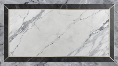 Kalın siyah ve gümüş çizgilere sahip basit, temiz mermer bir arka plan, merkezinde sınır olan boş bir alan, modern ambalajlama, lüks markalaşma, gösterişli kırtasiye ve şık dijital yerleşimler için mükemmel. Bu çağdaş mermer tasarımı